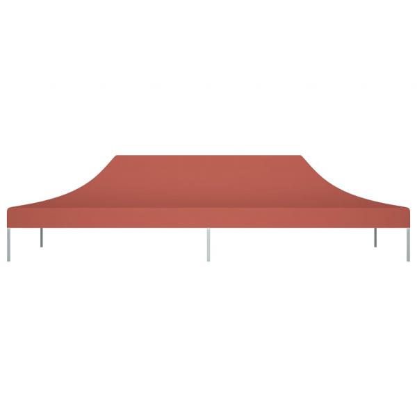 Partyzelt-Dach 6x3 m Terrakotta-Rot 270 g/m²