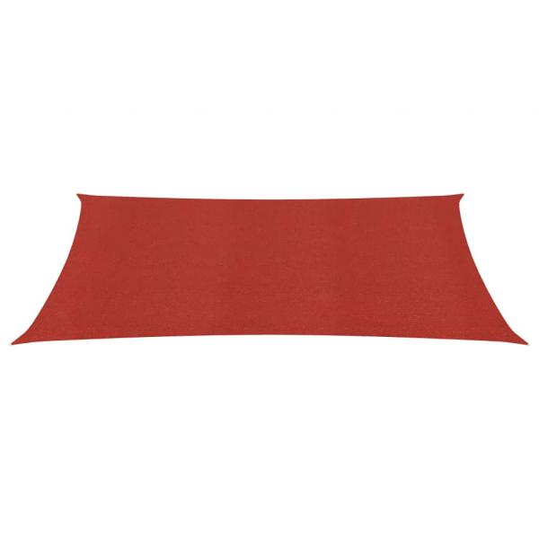 Sonnensegel 160 g/m² Rot 2,5x4 m HDPE