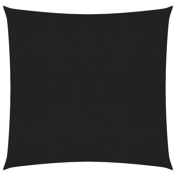 ARDEBO.de - Sonnensegel 160 g/m² Schwarz 3x3 m HDPE