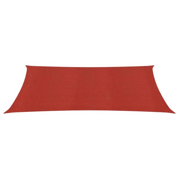 Sonnensegel 160 g/m² Rot 3x5 m HDPE