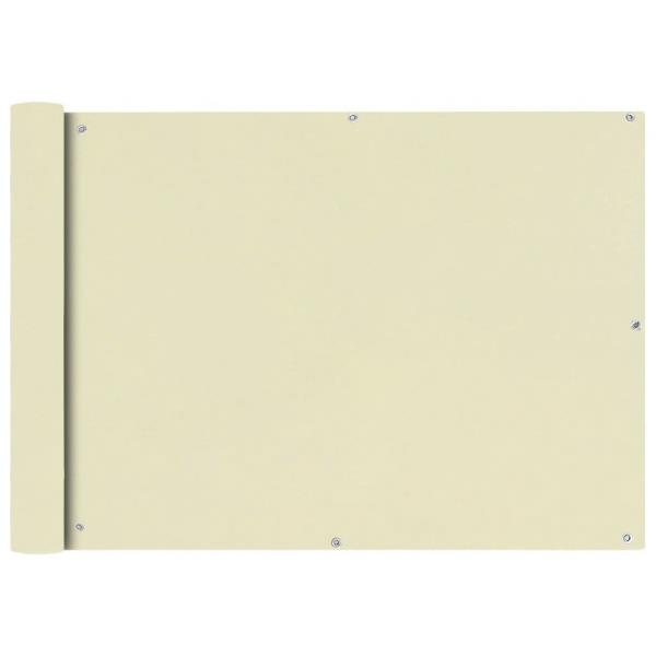 ARDEBO.de - Balkonsichtschutz Oxfordgewebe 75x400 cm Creme