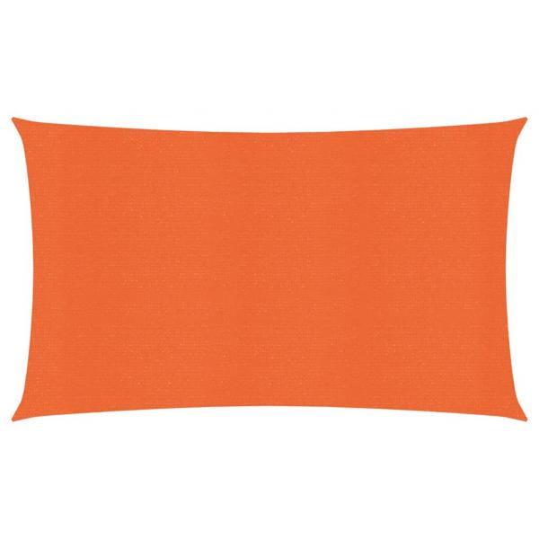 ARDEBO.de - Sonnensegel 160 g/m² Orange 2,5x5 m HDPE