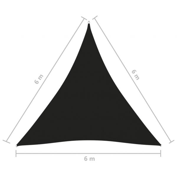 Sonnensegel Oxford-Gewebe Dreieckig 6x6x6 m Schwarz