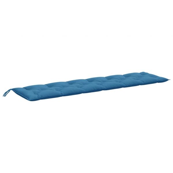 Gartenbank-Auflagen 2 Stk. Melange Blau 200x50x7 cm Stoff