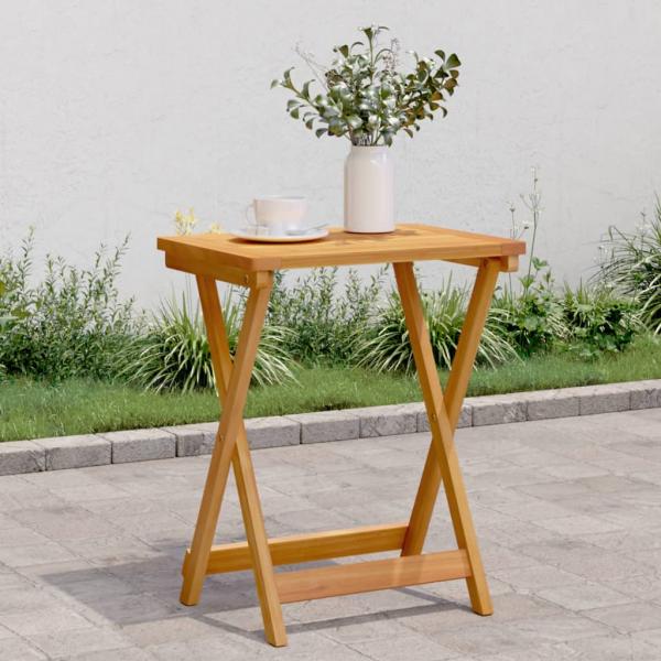 ARDEBO.de - Gartentisch Klappbar 50x36x60 cm Massivholz Akazie