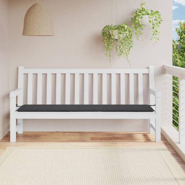 ARDEBO.de - Gartenbank-Auflage Anthrazit 200x50x3 cm Oxford-Gewebe