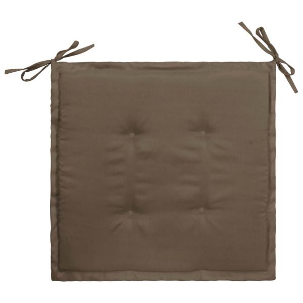 Gartenstuhl-Kissen 2 Stk. Taupe 50x50x3 cm Oxford-Gewebe