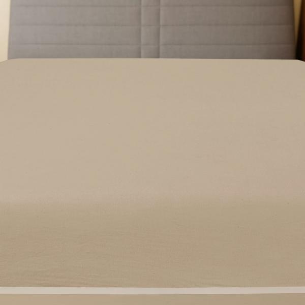 Spannbettlaken 2 Stk. Jersey Taupe 180x200 cm Baumwolle