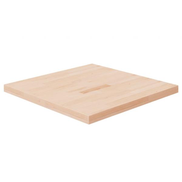 ARDEBO.de - Tischplatte Quadratisch 70x70x4 cm Eichenholz Unbehandelt