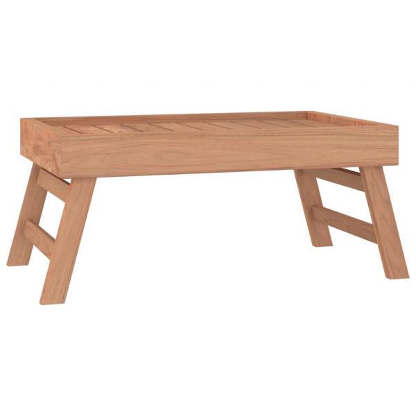 Klapptablett 55x35x25 cm Massivholz Teak