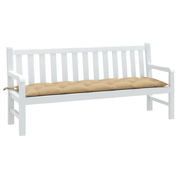 ARDEBO.de - Gartenbank-Auflage Melange Beige 180x50x7 cm Stoff