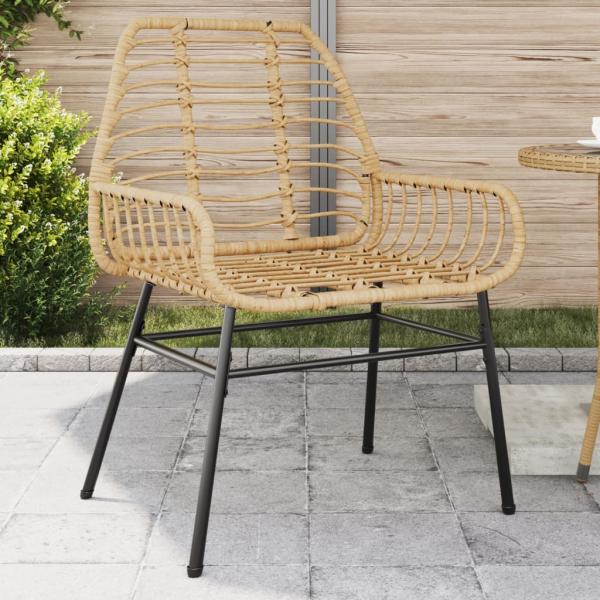 ARDEBO.de - Gartenstühle 2 Stk. Braun Poly Rattan