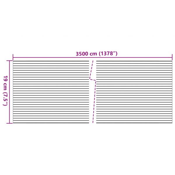 Sichtschutzstreifen 2 Stk. Steinoptik Grau 35x0,19 m PVC