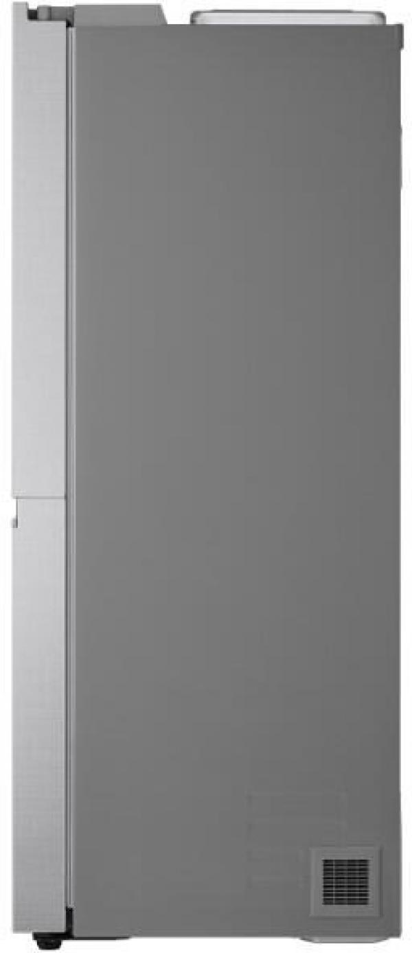 LG GSLE91MBAC Stand Side-by-Side Kombination, 91,3 cm breit, 628 L, Total NoFrost, Eis-, Crushed Ice- und Wasserspender, Express Cooling, Express Freeze, WLAN, Wassertank, Metalsorbet