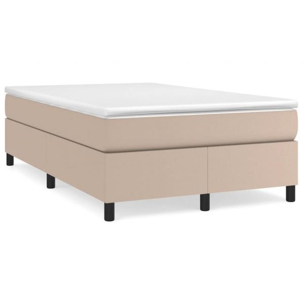 Boxspringbett Matratze Cappuccino-Braun 120x200cm Kunstleder