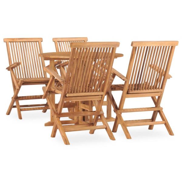 ARDEBO.de - 5-tlg. Garten-Essgruppe Klappbar Massivholz Teak