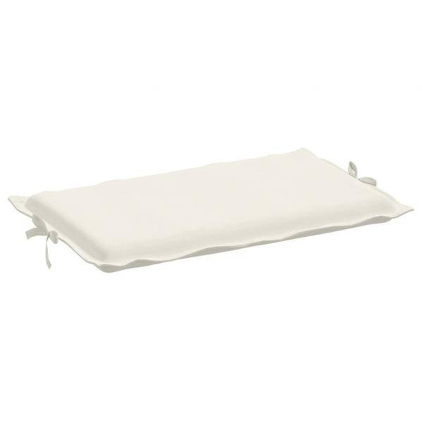 Sonnenliegen-Auflage Melange Creme 186x58x3 cm Stoff