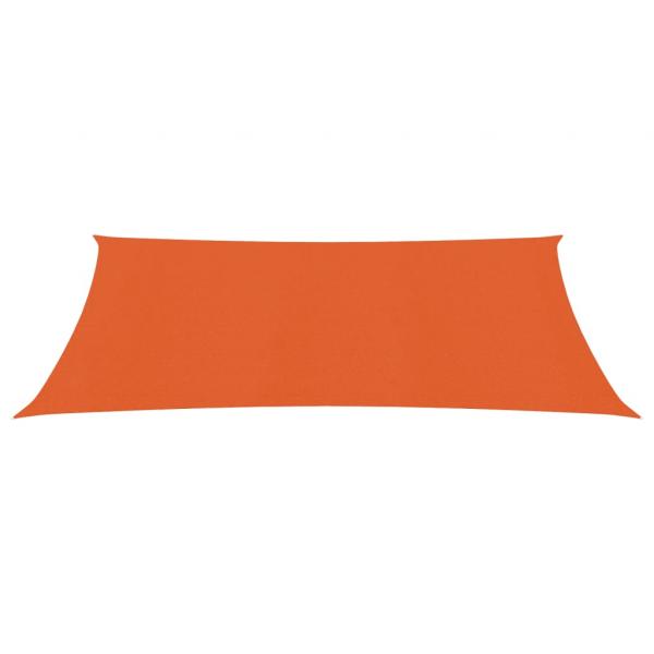 Sonnensegel 160 g/m² Rechteckig Orange 5x7 m HDPE