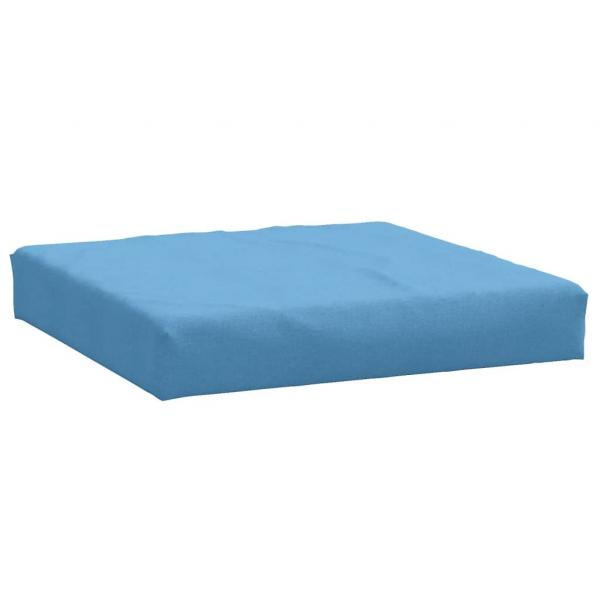 Palettenkissen Melange Blau 60x60x10 cm Stoff