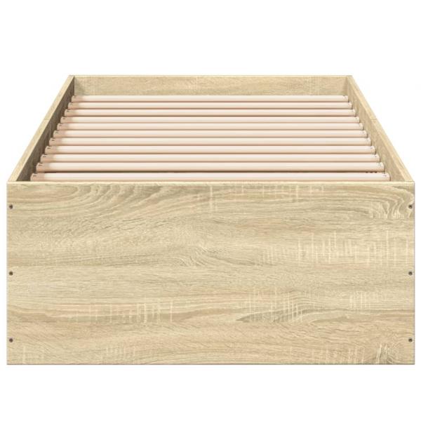 Bettgestell Sonoma-Eiche 90x190 cm Holzwerkstoff