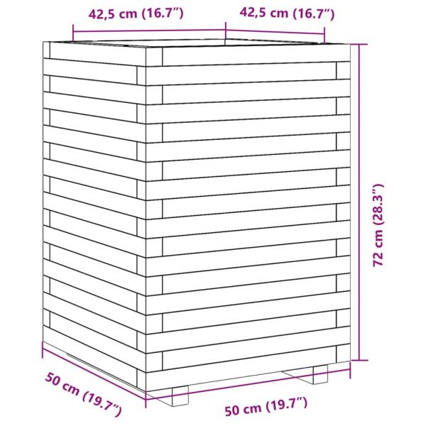 Pflanzkübel 50x50x72 cm Massivholz Douglasie