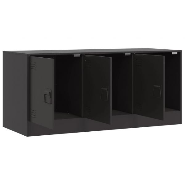 TV-Schrank Schwarz 99x39x44 cm Stahl