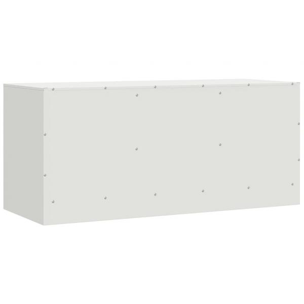 TV-Schrank Weiß 99x39x44 cm Stahl