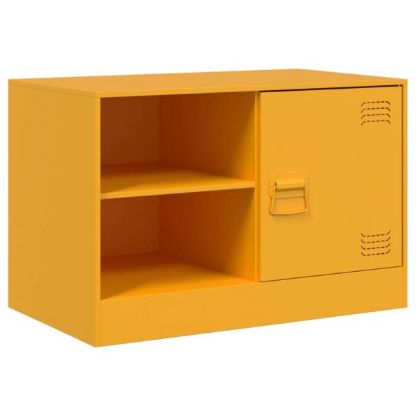 TV-Schrank Senfgelb 67x39x44 cm Stahl