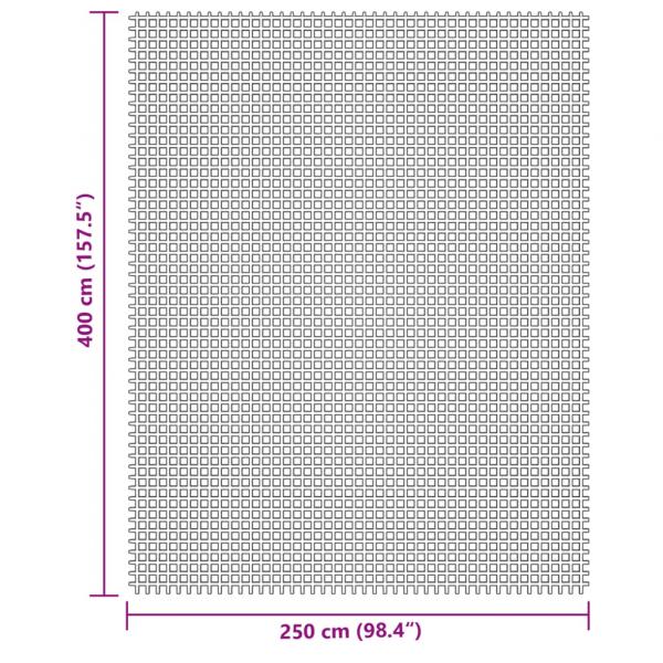 Campingteppich Creme 4x2,5 m