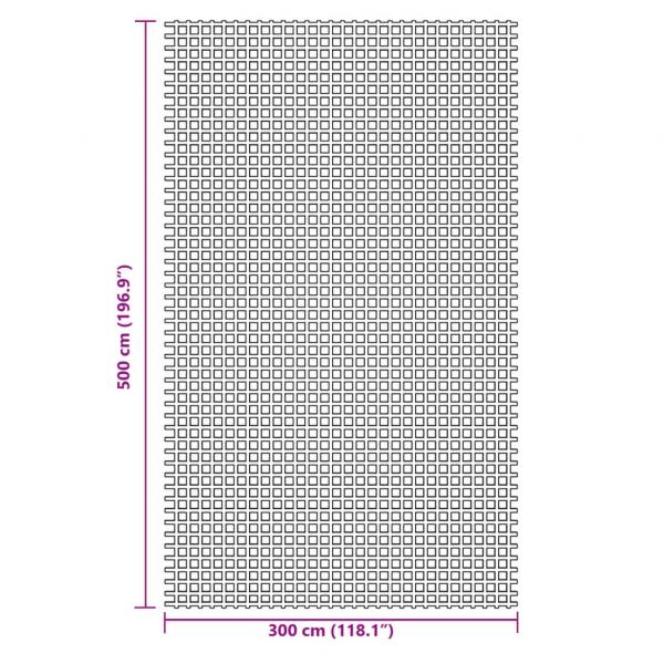 Campingteppich Anthrazit 5x3 m