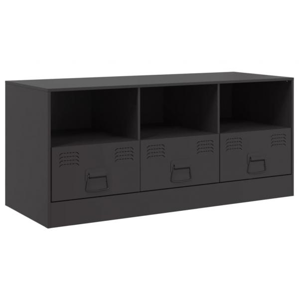 TV-Schrank Schwarz 99x39x44 cm Stahl