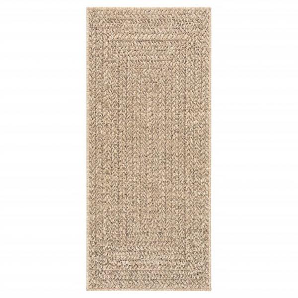 Teppich ZIZUR 80x200 cm Jute-Optik Indoor und Outdoor