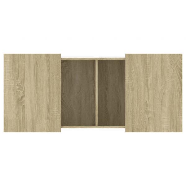 Couchtisch Sonoma-Eiche 80x55x40 cm Holzwerkstoff