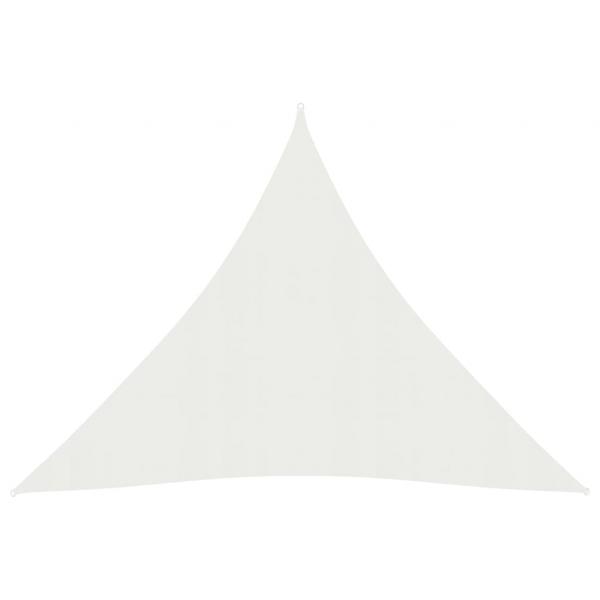 ARDEBO.de - Sonnensegel 160 g/m² Weiß 3x3x3 m HDPE  