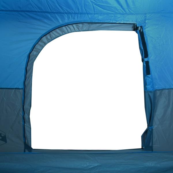 Campingzelt 4 Personen Blau Wasserdicht