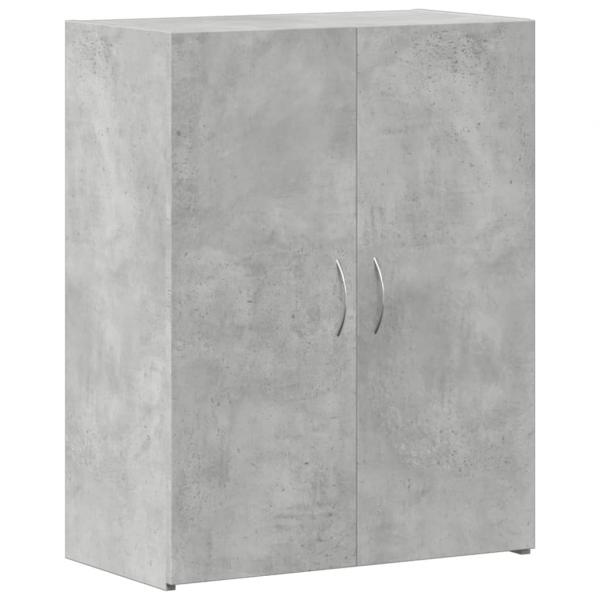 Aktenschrank Betongrau 60x32x77,5 cm Holzwerkstoff