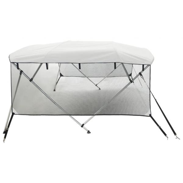 4-Bow Bimini-Top mit Mesh-Seitenteilen 243x(200-213)x137 cm