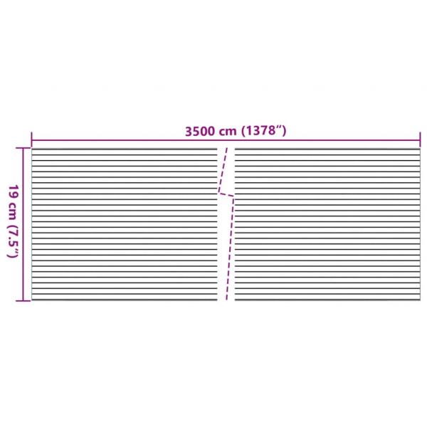 Sichtschutzstreifen 2 Stk. Steinoptik Grau 35x0,19 m PVC