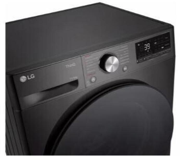 LG W4WR70E6YB 6/11kg Waschtrockner, 60 cm breit, 1400 U/Min, Kindersicherung, WLAN, AI DD, Schaumerkennungsprogramm, Platinum Black