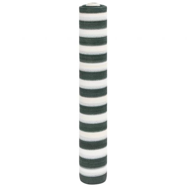 ARDEBO.de - Zaunblende Grün und Weiß 1,8x50 m HDPE 75 g/m²