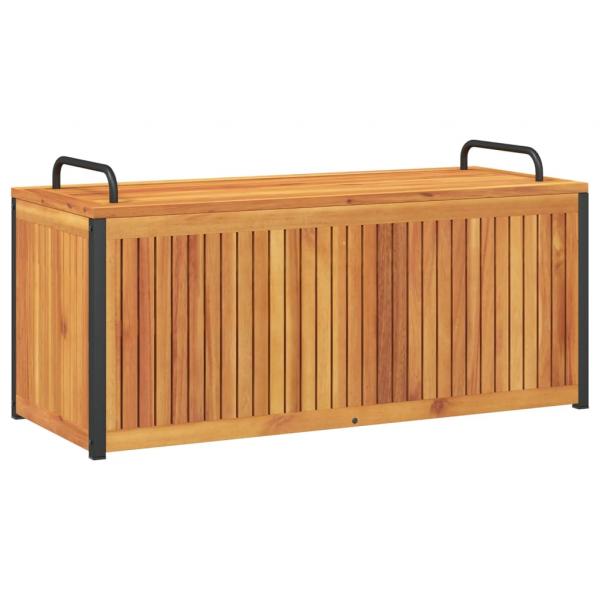 ARDEBO.de - Gartenbox 110x45x42/53 cm Massivholz Akazie und Stahl