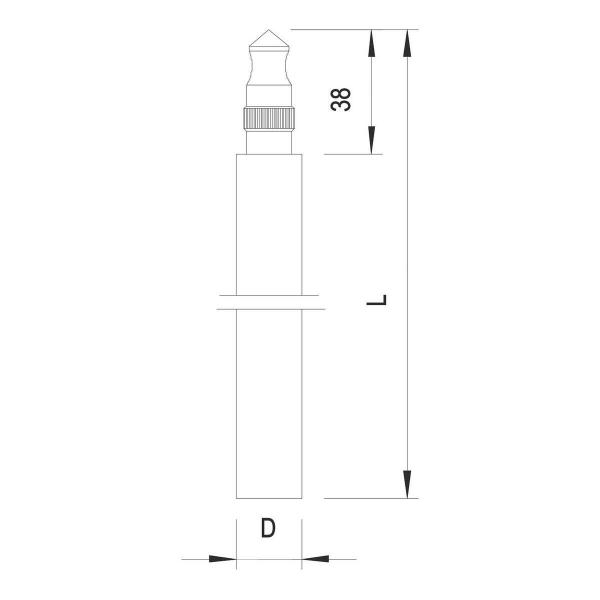 OBO Bettermann 219 20 BP V4A Tiefenerder, 1500x20mm (5000866)