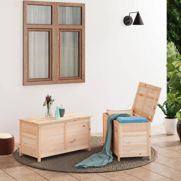 ARDEBO.de - Outdoor-Kissenbox 100x50x56 cm Massivholz Tanne