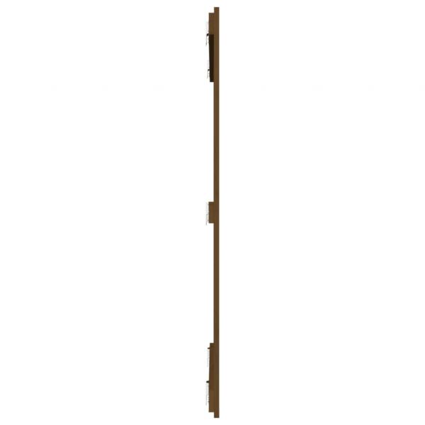 Wand-Kopfteil Honigbraun 108x3x110 cm Massivholz Kiefer