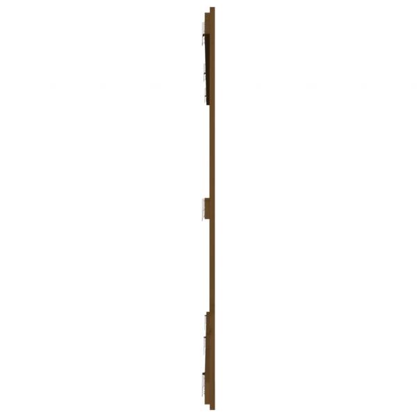 Wand-Kopfteil Honigbraun 185x3x110 cm Massivholz Kiefer