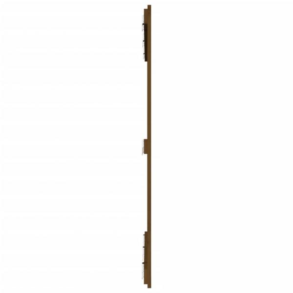 Wand-Kopfteil Honigbraun 127,5x3x110 cm Massivholz Kiefer