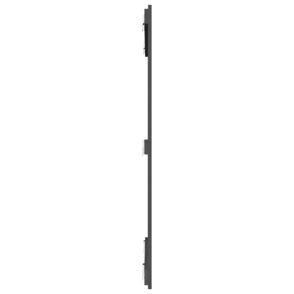 Wand-Kopfteil Grau 108x3x110 cm Massivholz Kiefer