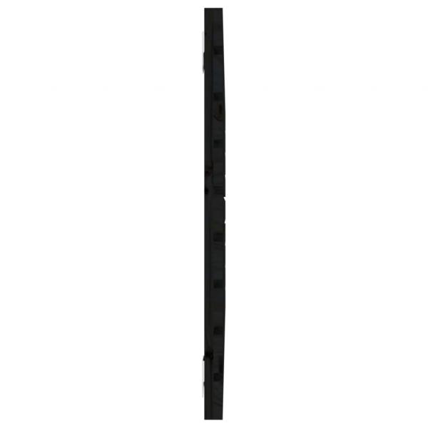 Wand-Kopfteil Schwarz 96x3x63 cm Massivholz Kiefer