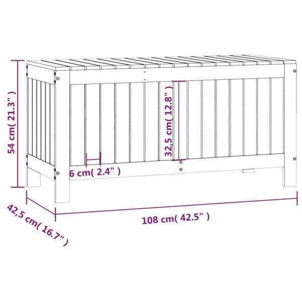 Gartentruhe Honigbraun 108x42,5x54 cm Massivholz Kiefer