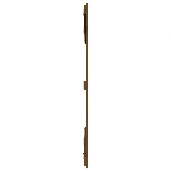 Wand-Kopfteil Honigbraun 204x3x110 cm Massivholz Kiefer